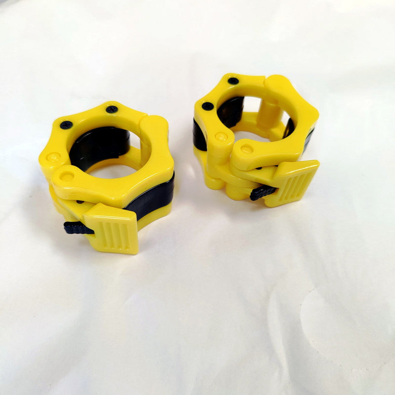 NEW Barbell Lock Collars (Lock-Jaw Style) Yellow