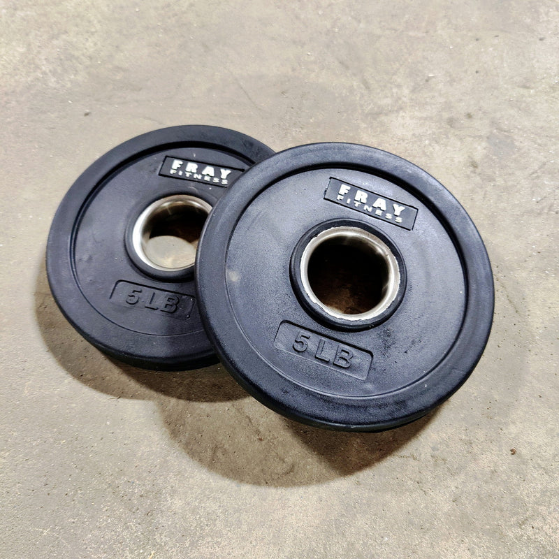 NEW Black Bumper Plate Change Plates 2.5lb and 5lb Pair Weights