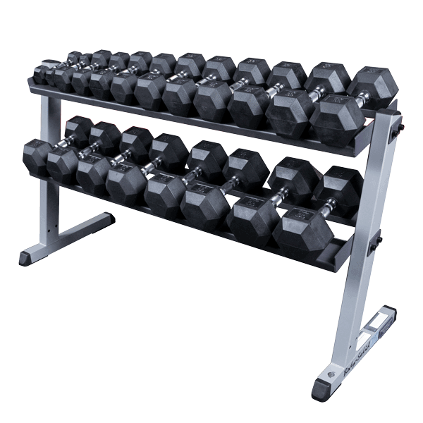 NEW Body Solid Dumbbell Rack Commercial Grade with Expandable 3rd Tier GDR60