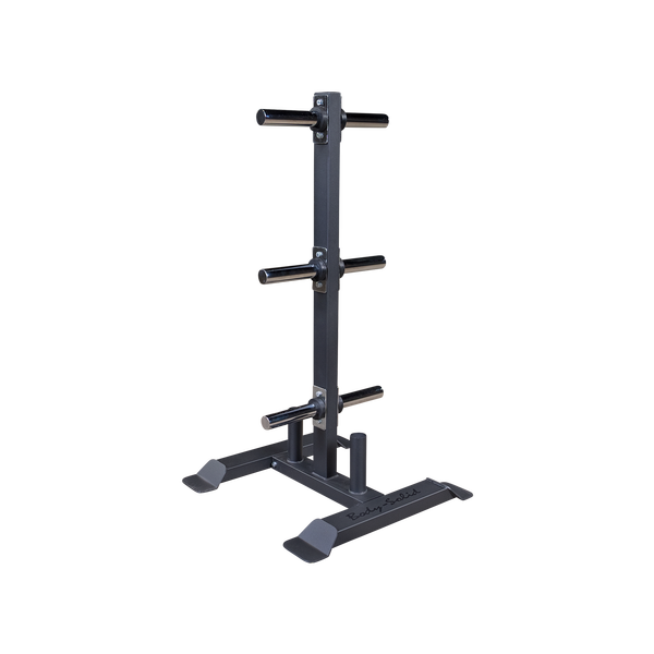 NEW Body Solid Weight Plate Tree Weight Rack for Bumper Plates with Barbell Holders WT56 