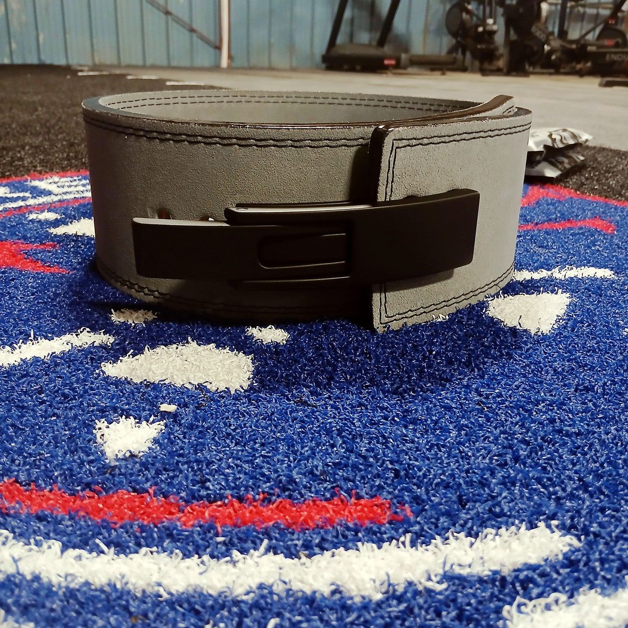 NEW GymReapers 10 mm Lever Belt W/ Lever Buckle Attachment in Gray Size Medium