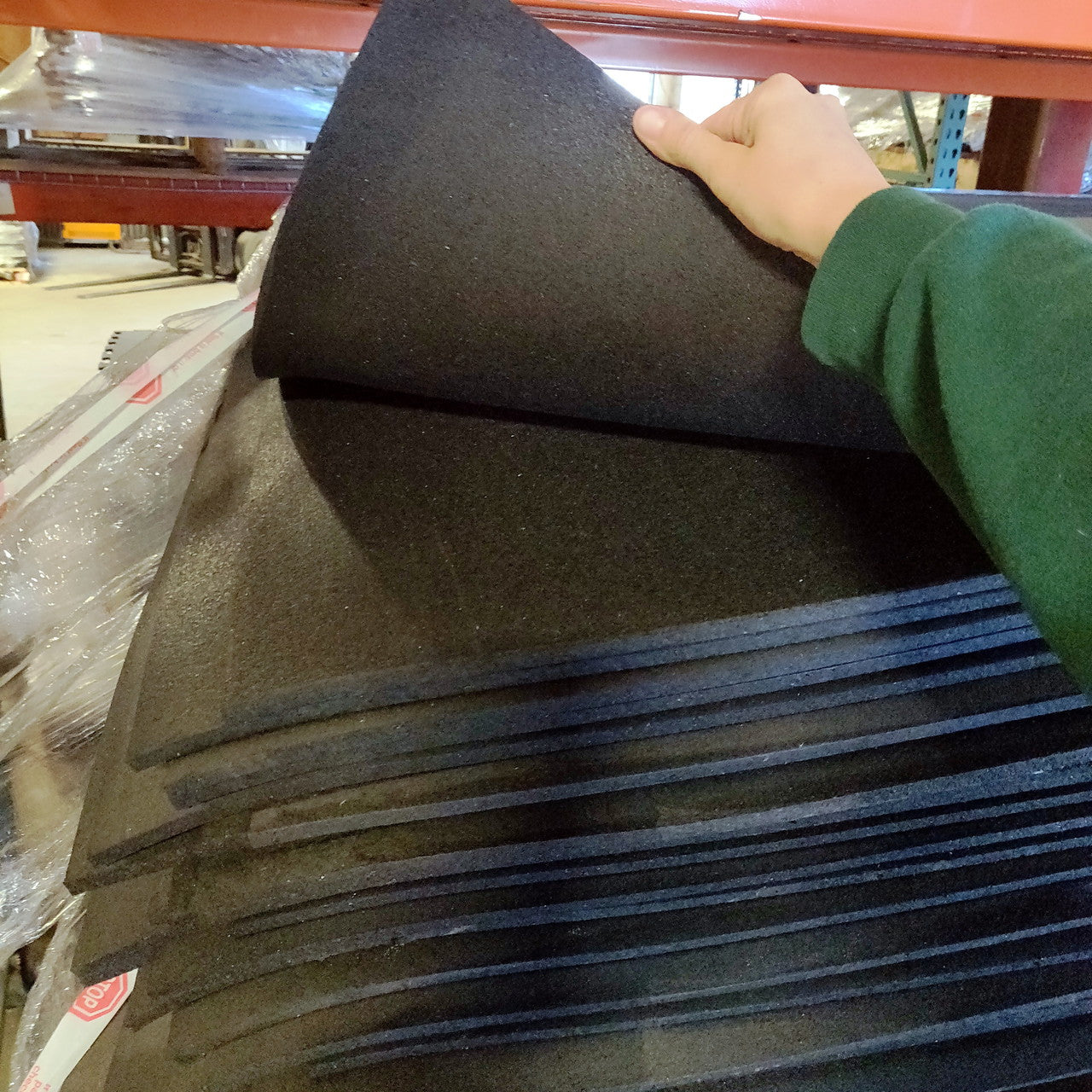 NEW Hammer Clad 8mm Premium Gym Flooring Mats 4' x 6' (Blem)
