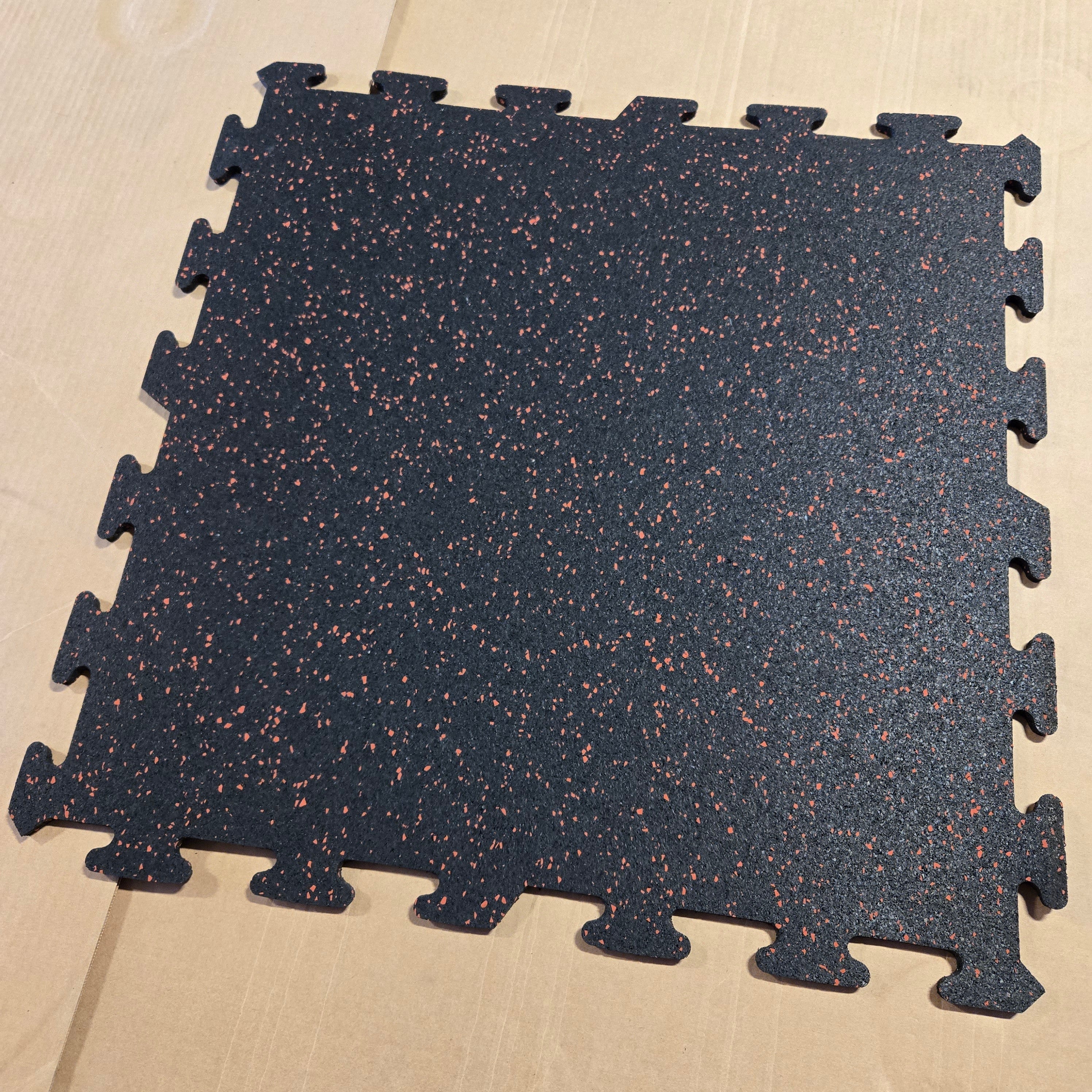 NEW Hammer Clad 8mm Premium Rubber Floor Tiles and Gym Tile Flooring Interlock (Blem)