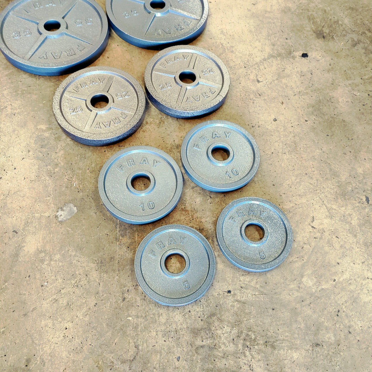 NEW Individual Cast Iron Weight Plates 2.5-45lb