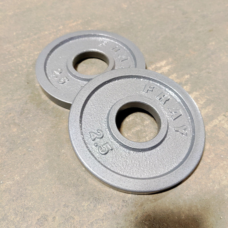 NEW Individual Cast Iron Weight Plates 2.5-45lb 2.5lb Pair