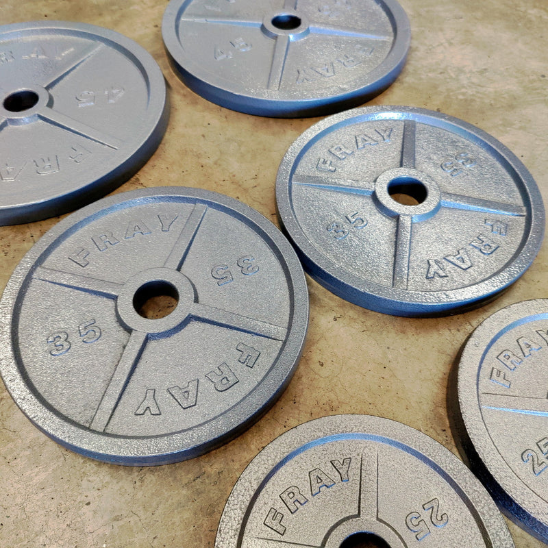 NEW Individual Cast Iron Weight Plates 2.5-45lb 35lb Pair