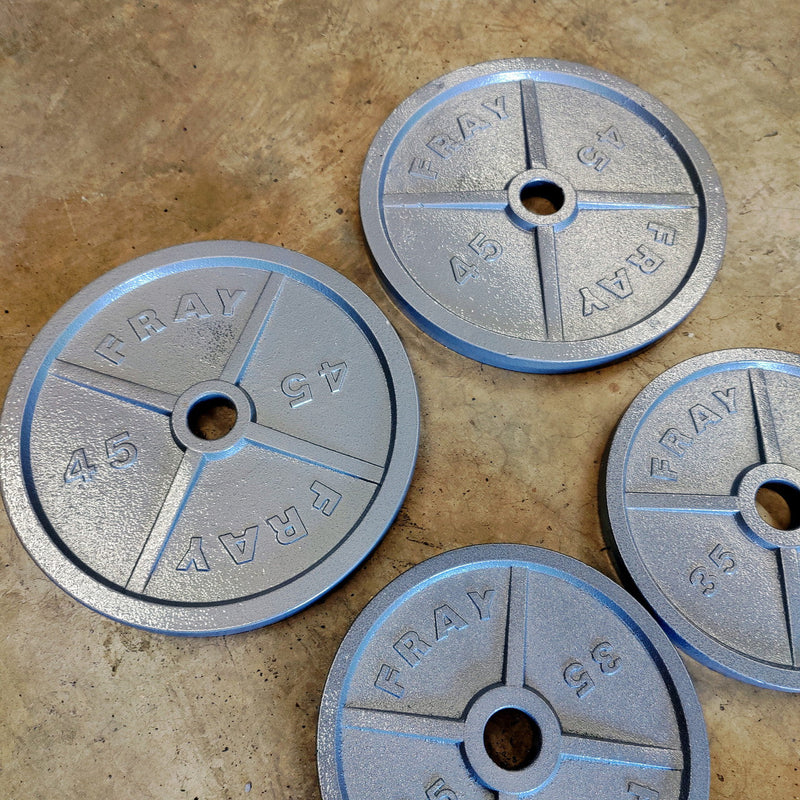 NEW Individual Cast Iron Weight Plates 2.5-45lb 45lb Pair