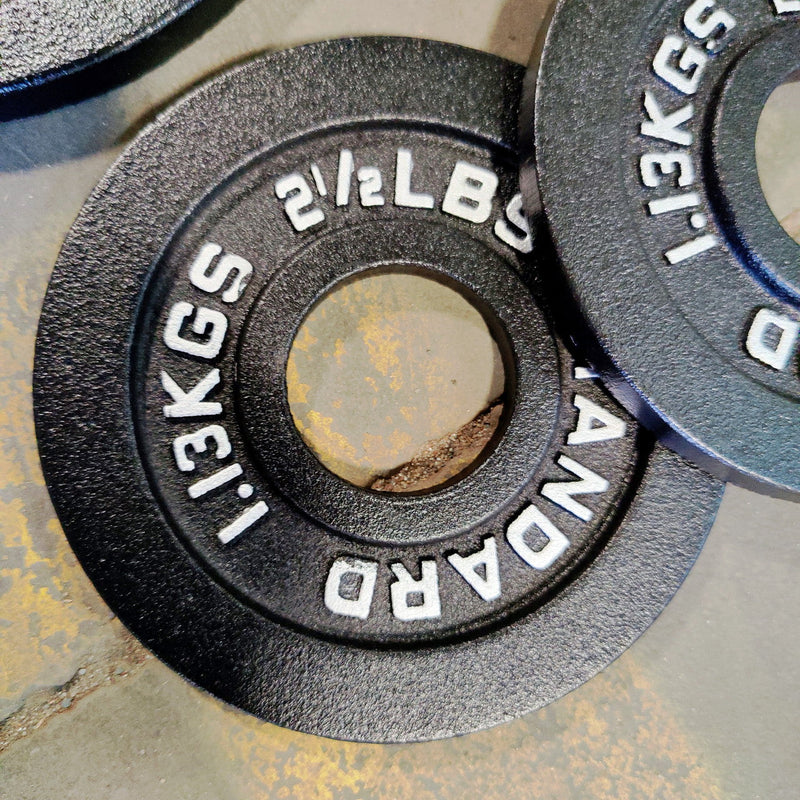 NEW Individual Cast Iron Weight Plates Olympic Weights Oldschool