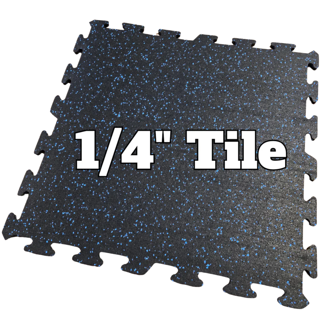 NEW Premium 1/4" Rubber Floor Tiles and Gym Tile Flooring Interlock