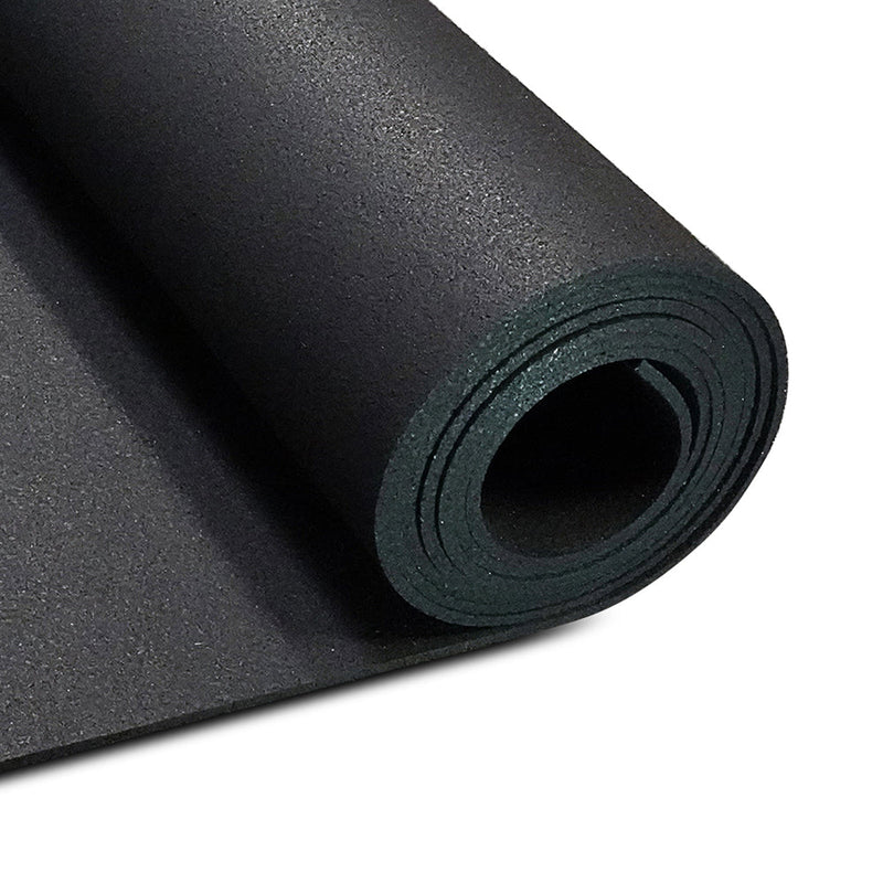 NEW Rolled Rubber Flooring Black Roll 8mm, 4' x 64'