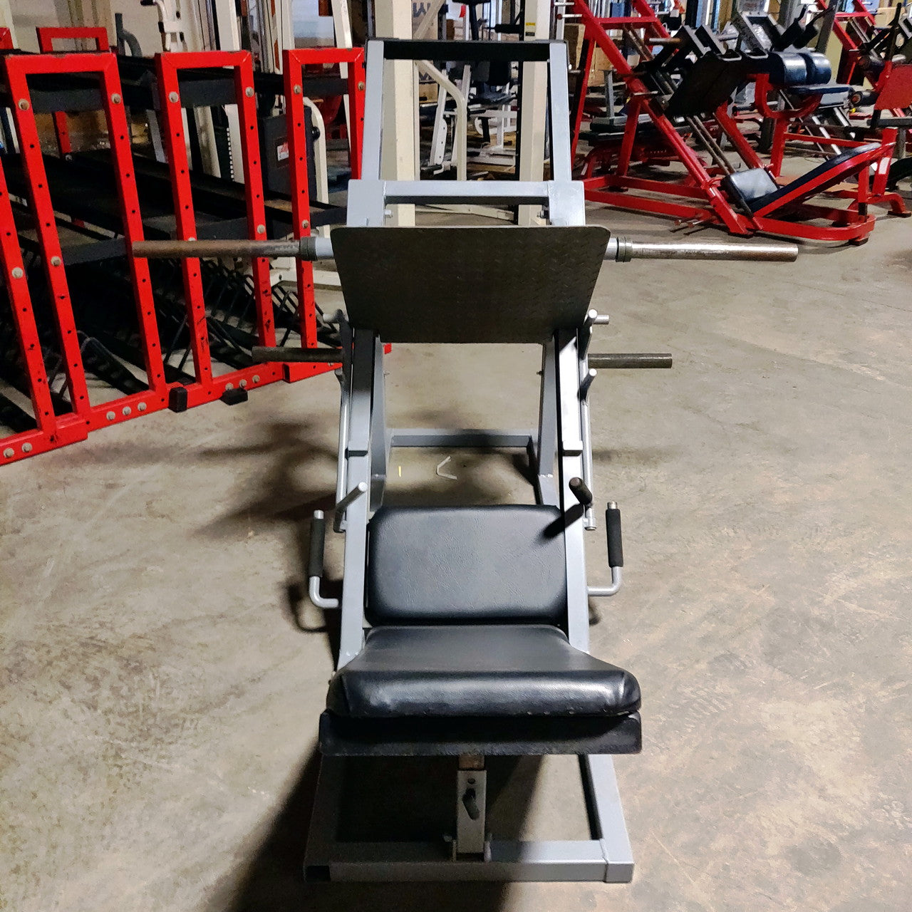 Plate Loaded Leg Press with Weight Storage