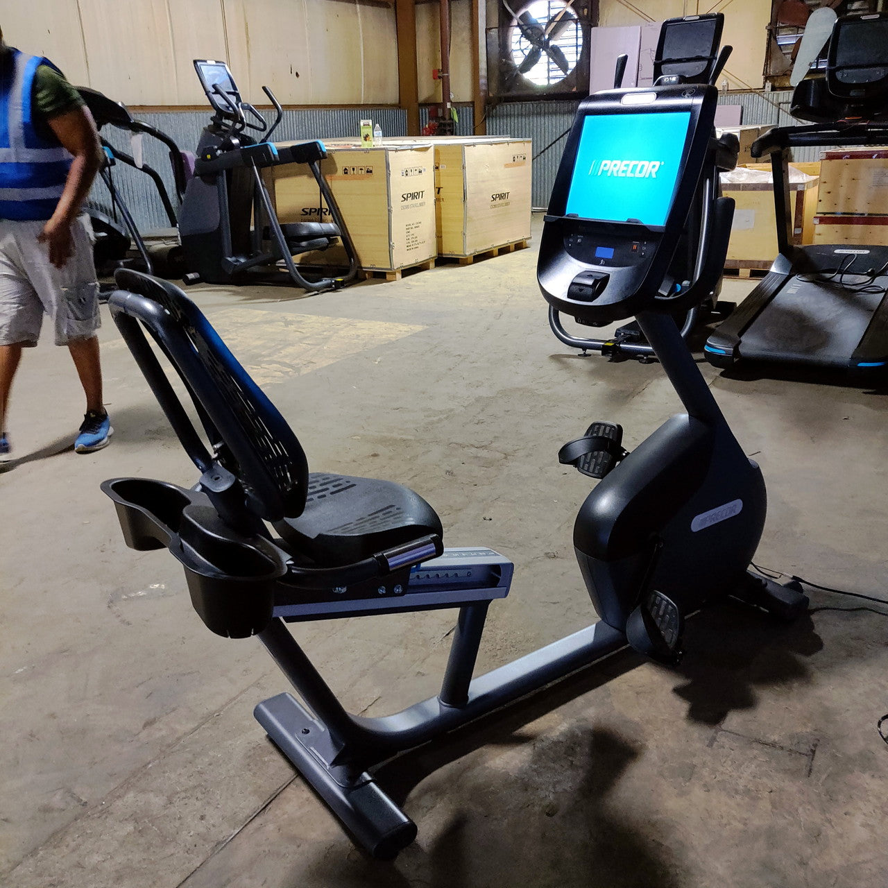 Precor RBK 685 Recumbent Bike w/ P82 Console