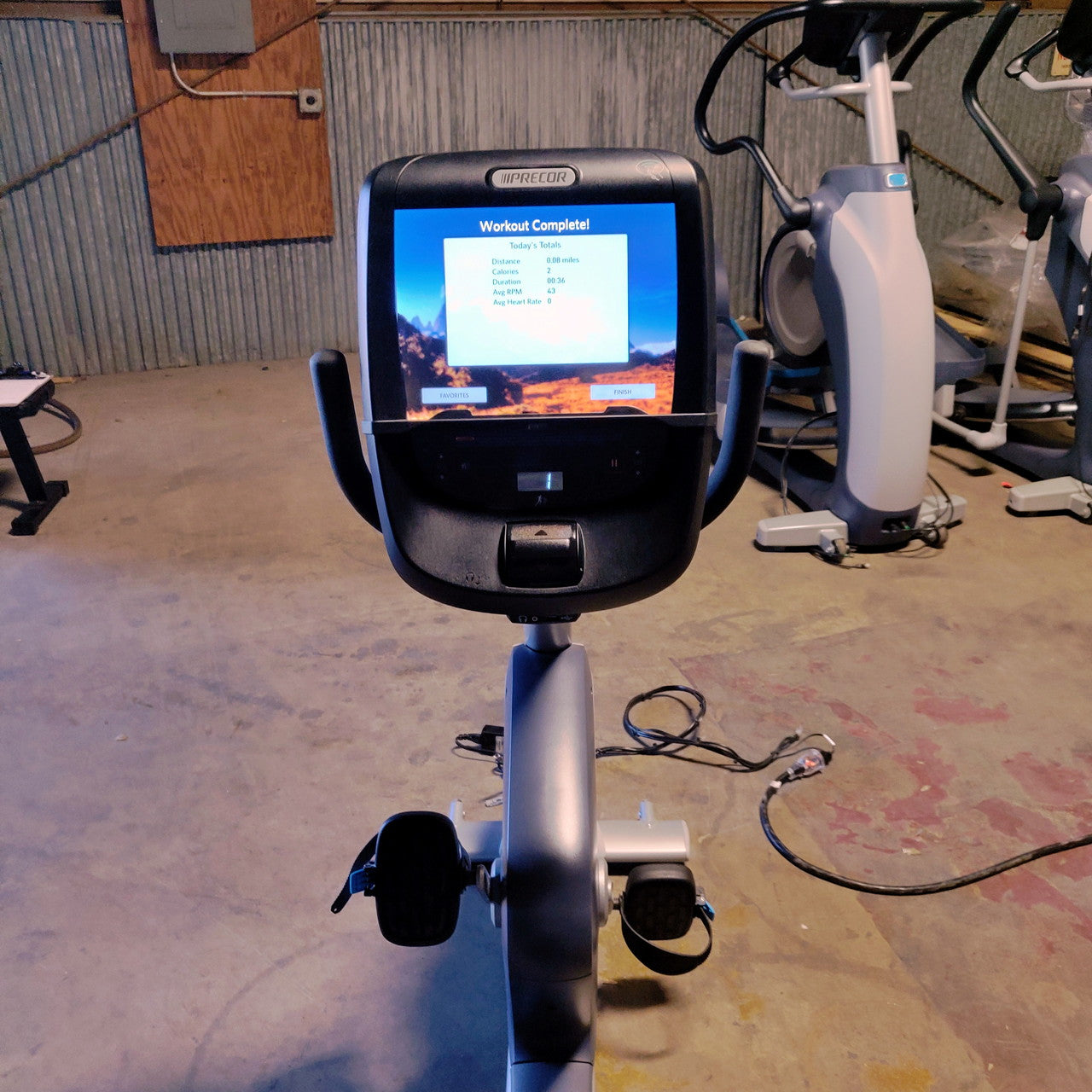 Precor RBK 885 Recumbent Bike w/ P82 Console