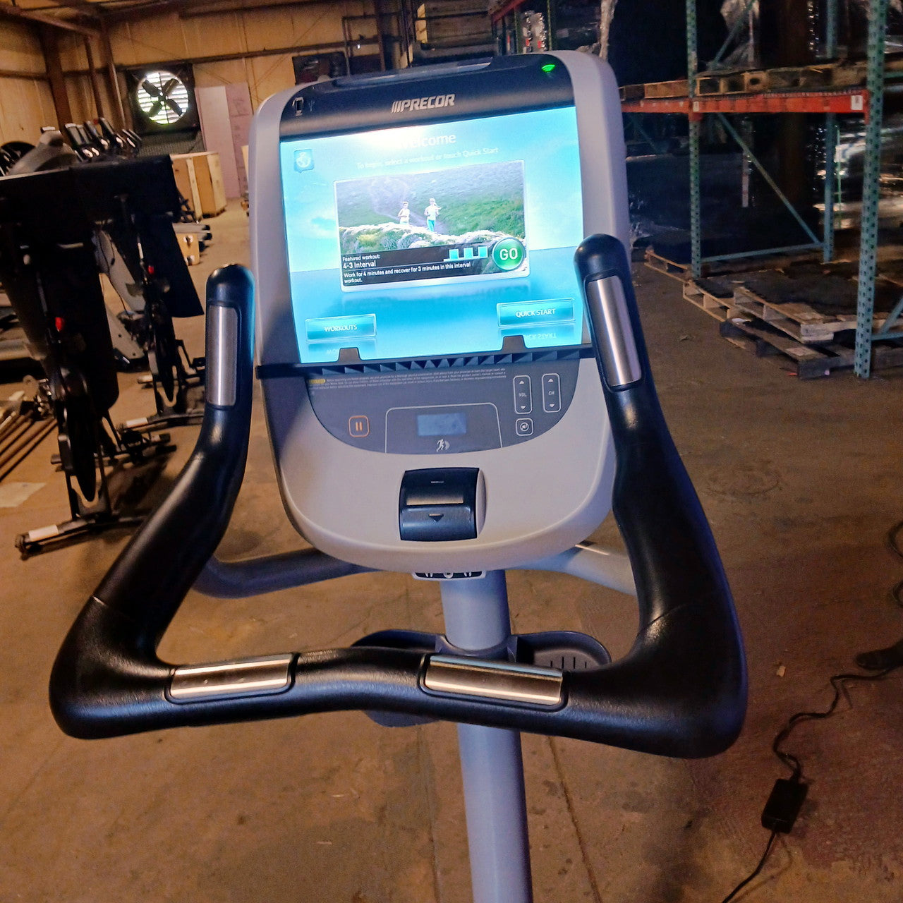 Precor UBK 885 Upright Bike w/ P80 Console