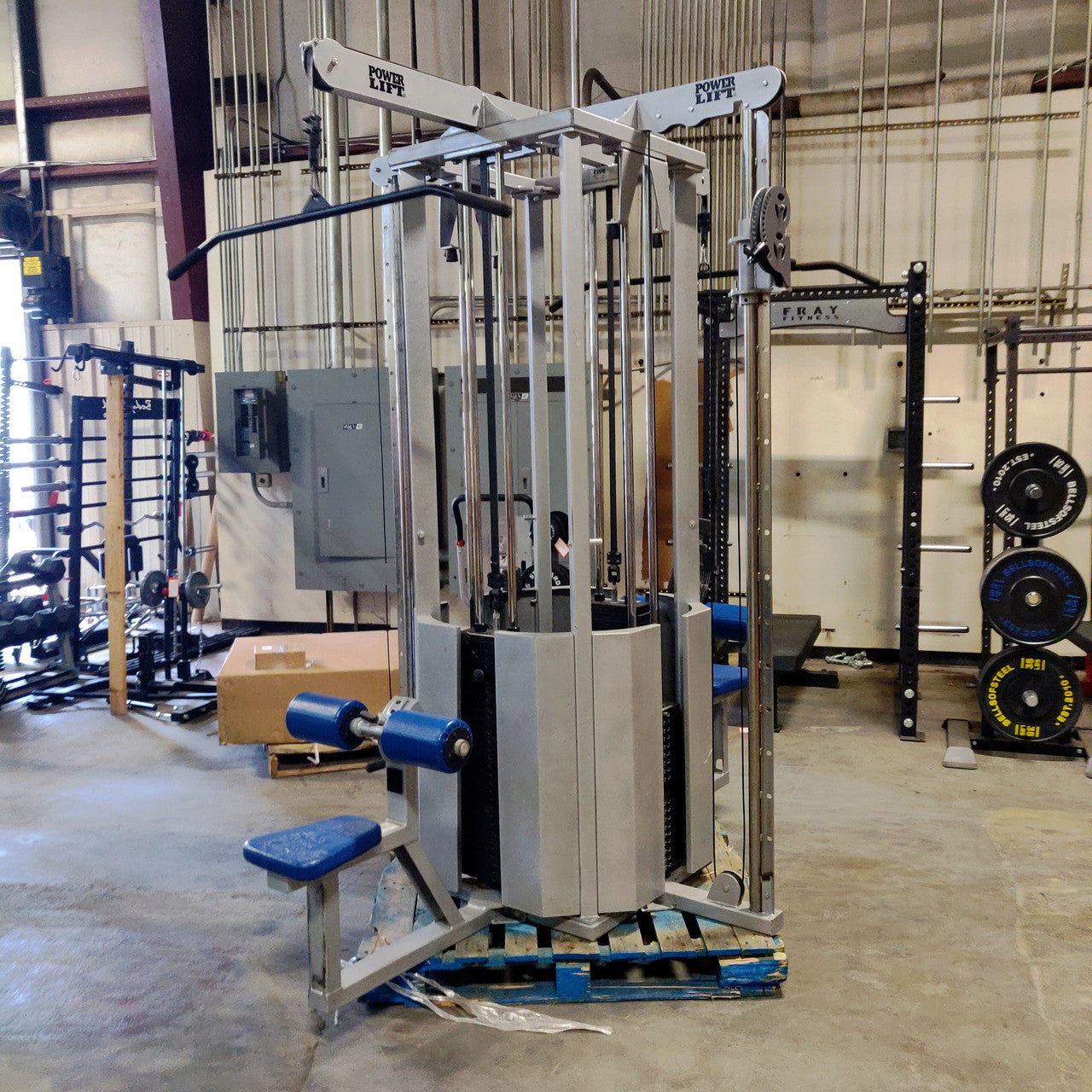 Refurbished PowerLift 4-Stack MultiStation Lat Pulldown Functional Trainer Tower