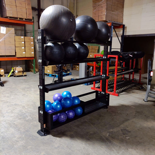 Throwdown Storage Unit (Bolt-Down) for Medicine Balls, Dumbbells, and MORE!