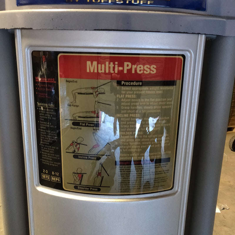 TuffStuff Multipress Benchpress, Shoulder Press, Incline Press Combo