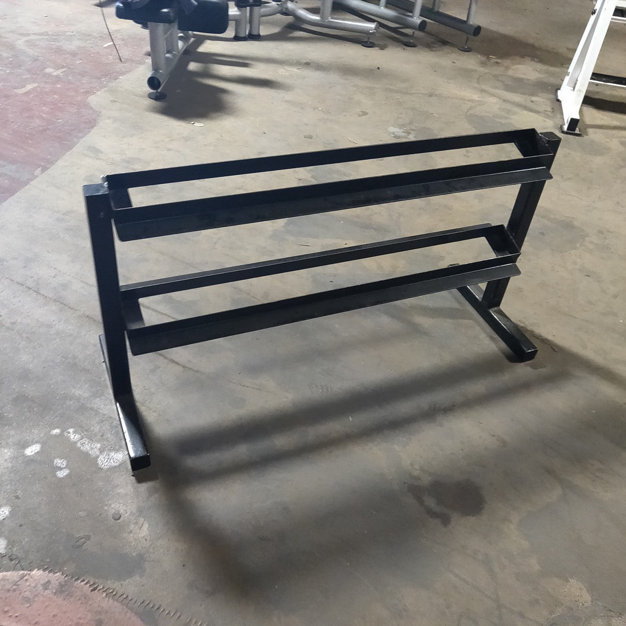 Two Tier Dumbbell Rack Gym Storage