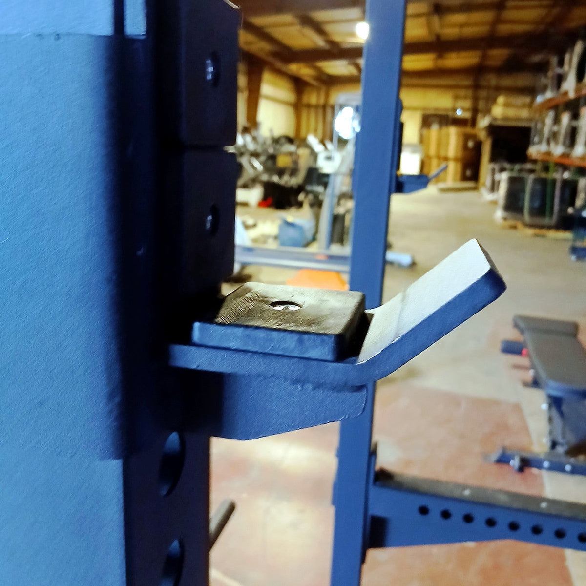 USED Lethal Fitness Half Rack Squat Rack with Band Pegs, Storage