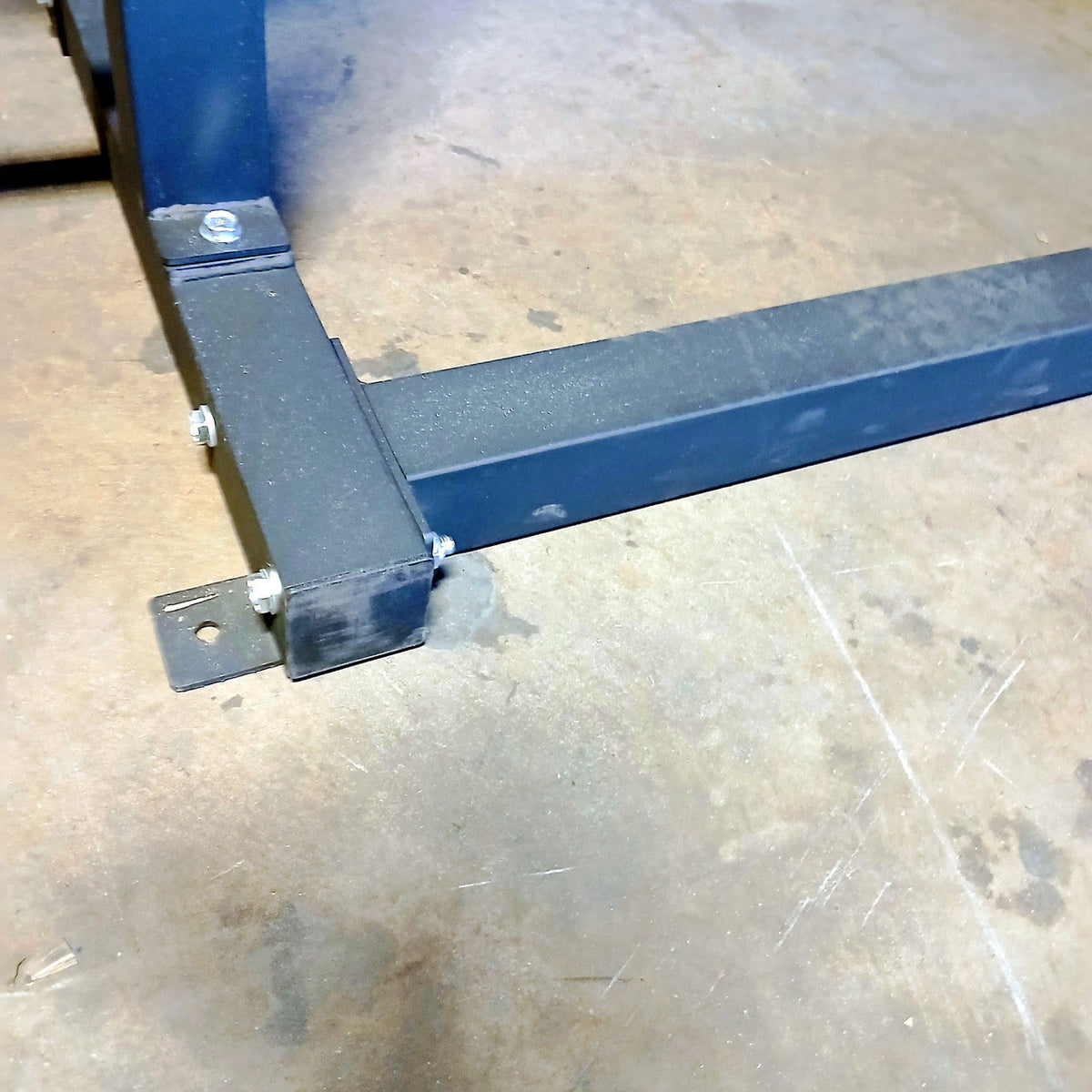 USED Lethal Fitness Half Rack Squat Rack with Band Pegs, Storage