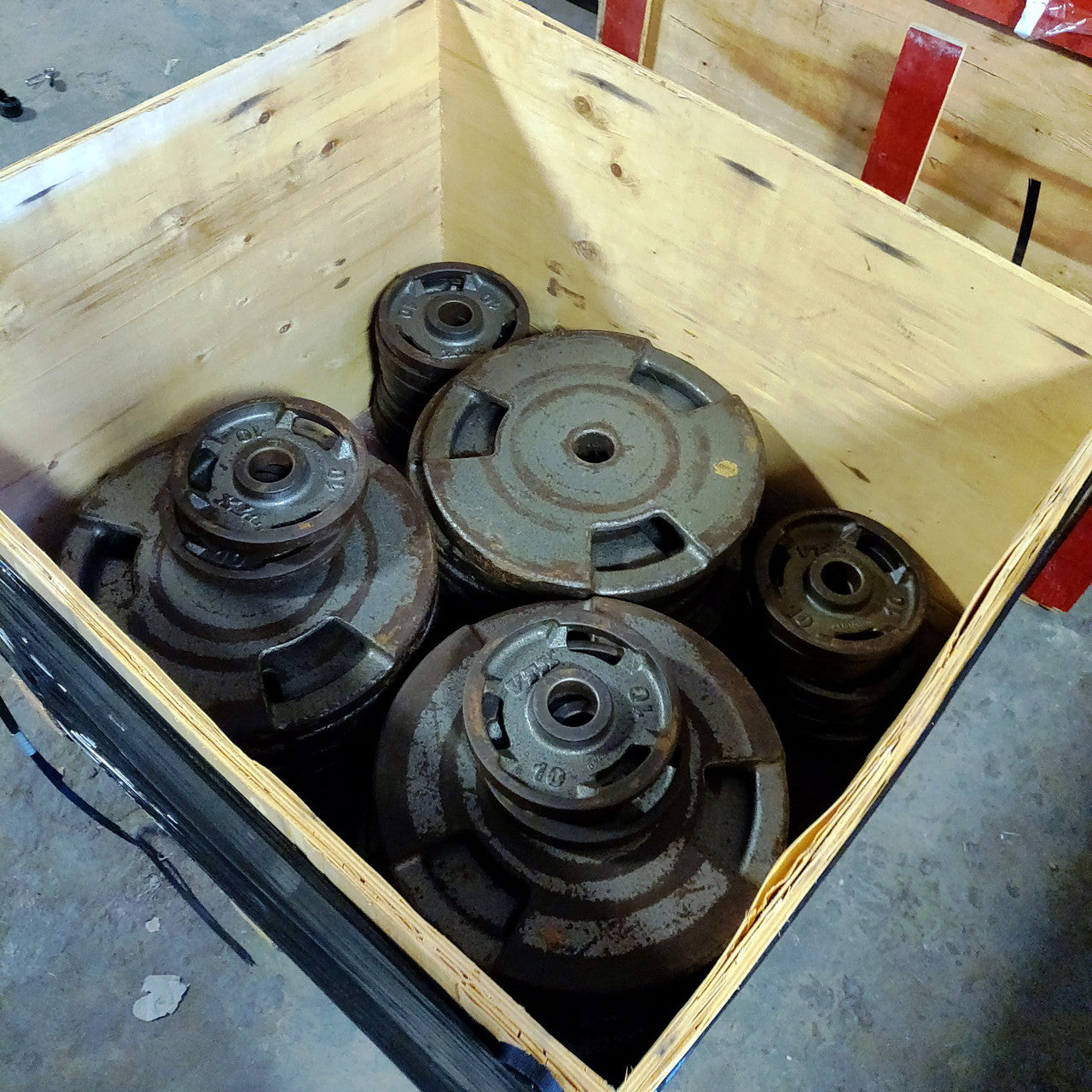 Used Olympic Weight Plates All Sizes 452.5lb