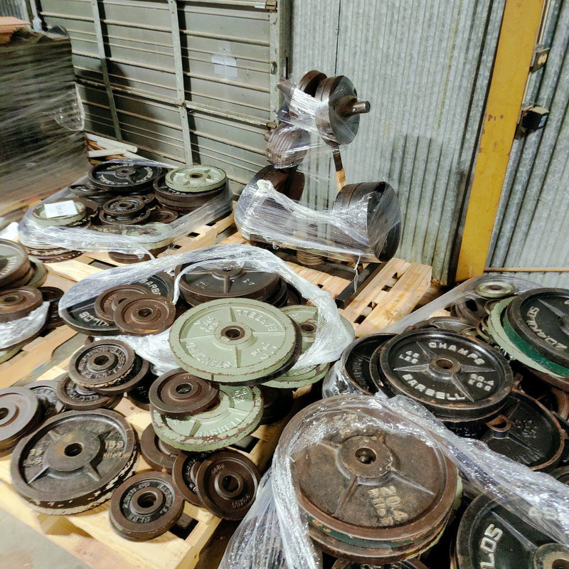 Used Olympic Weight Plates Cast Iron All Sizes 45-2.5lb