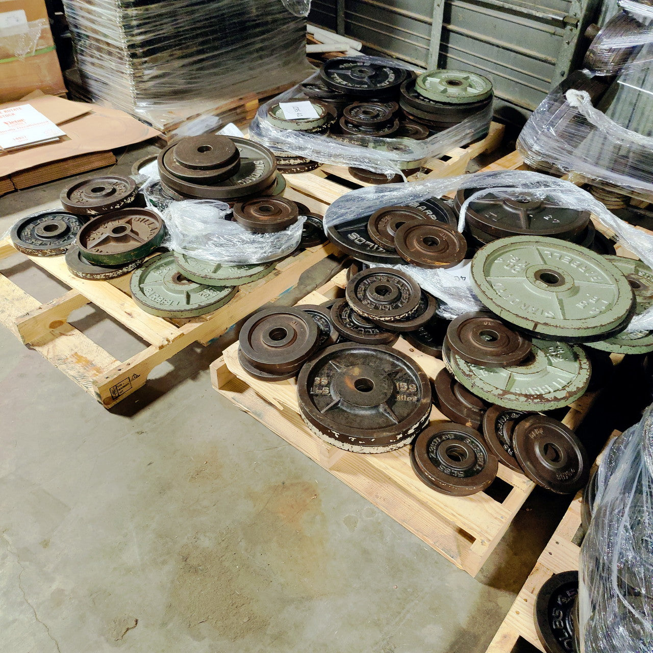 Used Olympic Weight Plates Cast Iron All Sizes 45-2.5lb